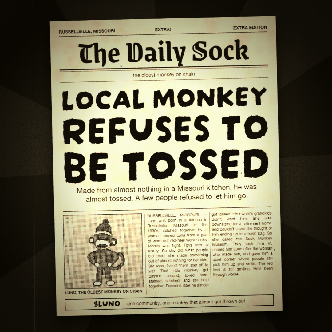 Extra extra: the Daily Sock newspaper loop