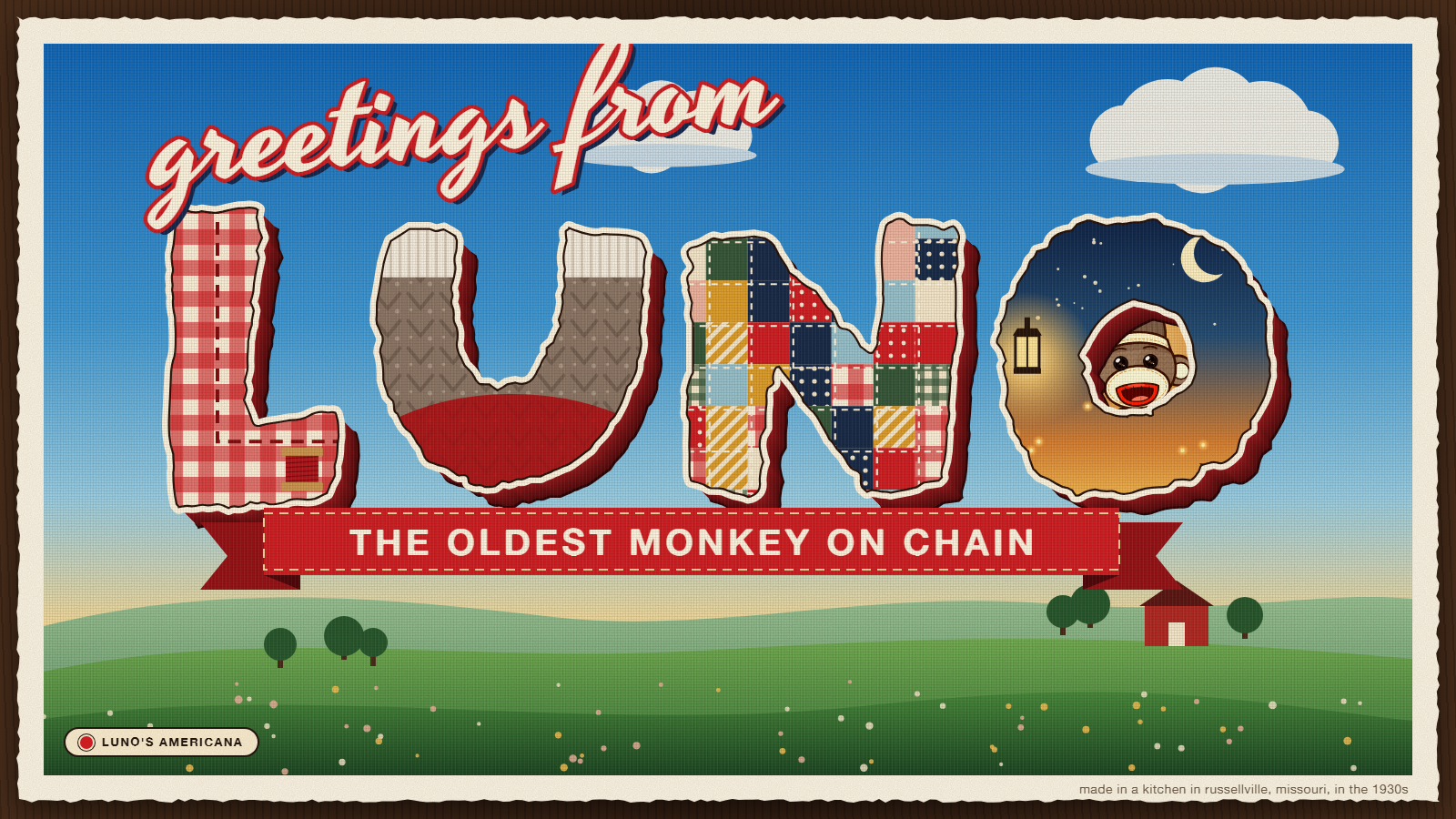 Greetings from Luno postcard